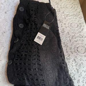 NWT Bijoux Terner - Cardishawl 3 ways to wear button cardigan shawl - Black